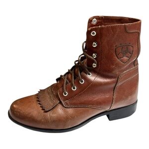 Ariat Heritage Lacer Boots Chestnut Brown Leather Women’s Size 7 Lace Up Boots